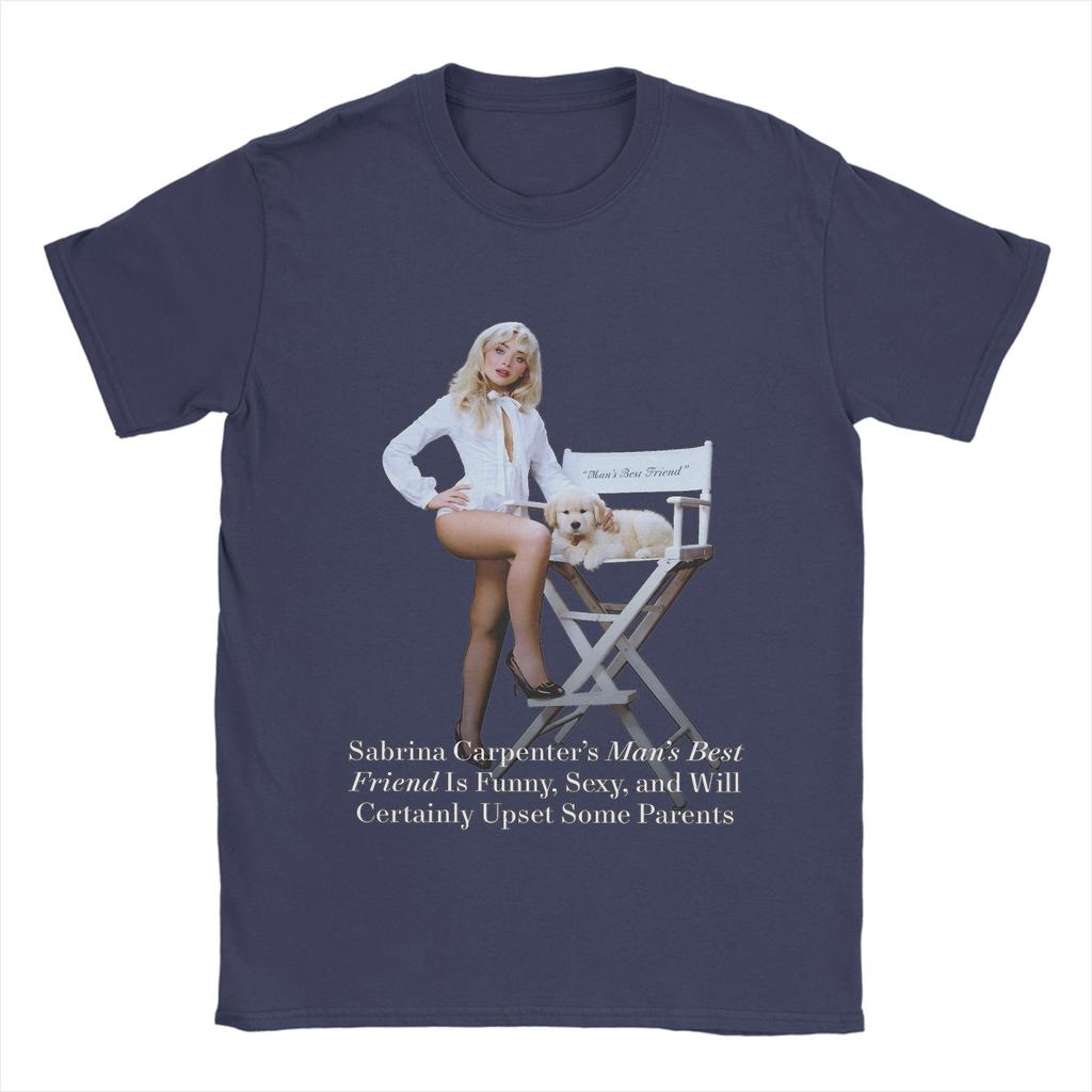 Sabrina Carpenters   T-Shirts Men  Novelty Cotton Tees Crewneck Short Sleeve T Shirt Gift Idea Clothes