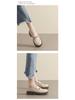 Weiwei Girl 681-3 Women's Height-Boosting Retro Loafers - Thick-Soled, Small Size, 2024 Style.