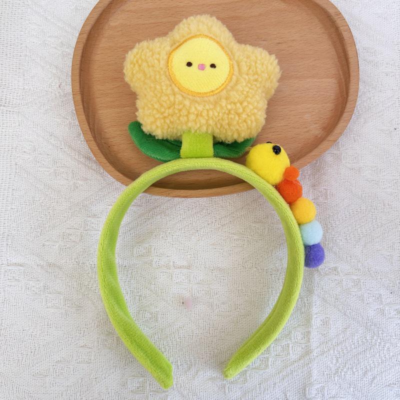 Cartoon Plush Headband: Cute Hair Accessory for Women & Kids, Perfect for Face Washing
