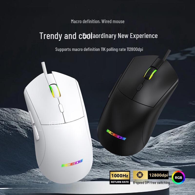 OLOEY GM501 Vertical RGB Wired Gaming Mouse