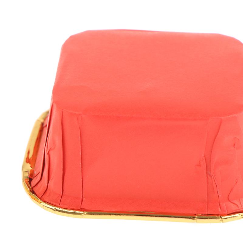 Square Cupcake Paper Oil-Proof Chiffon Roll Cake Cup Baking Muffin Mold Holder