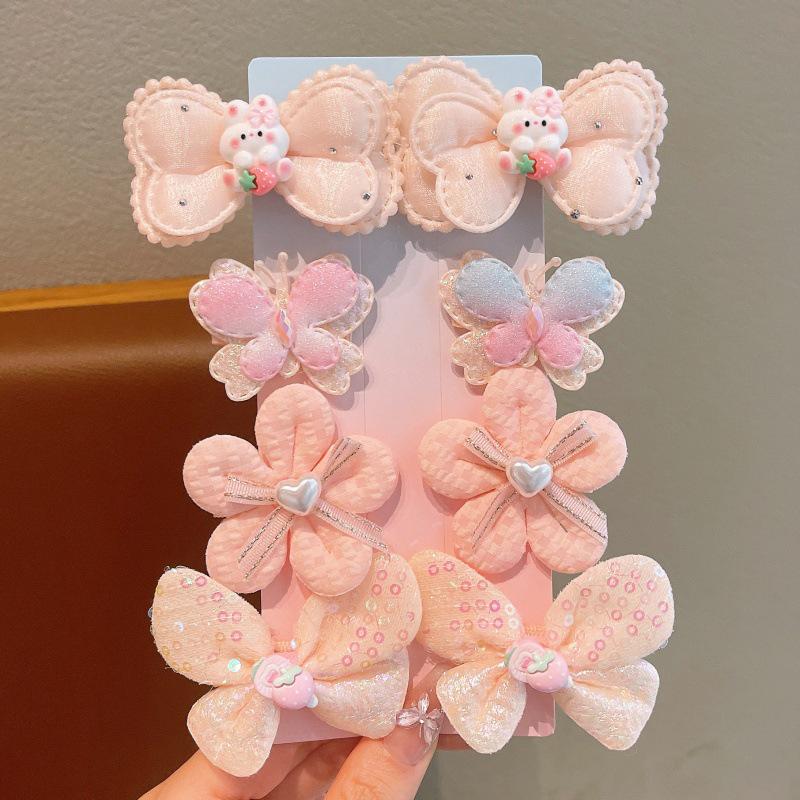 Princess Set Korean Hair Clips: Cute, Non-Damaging Mesh Accessories for Girls and Babies