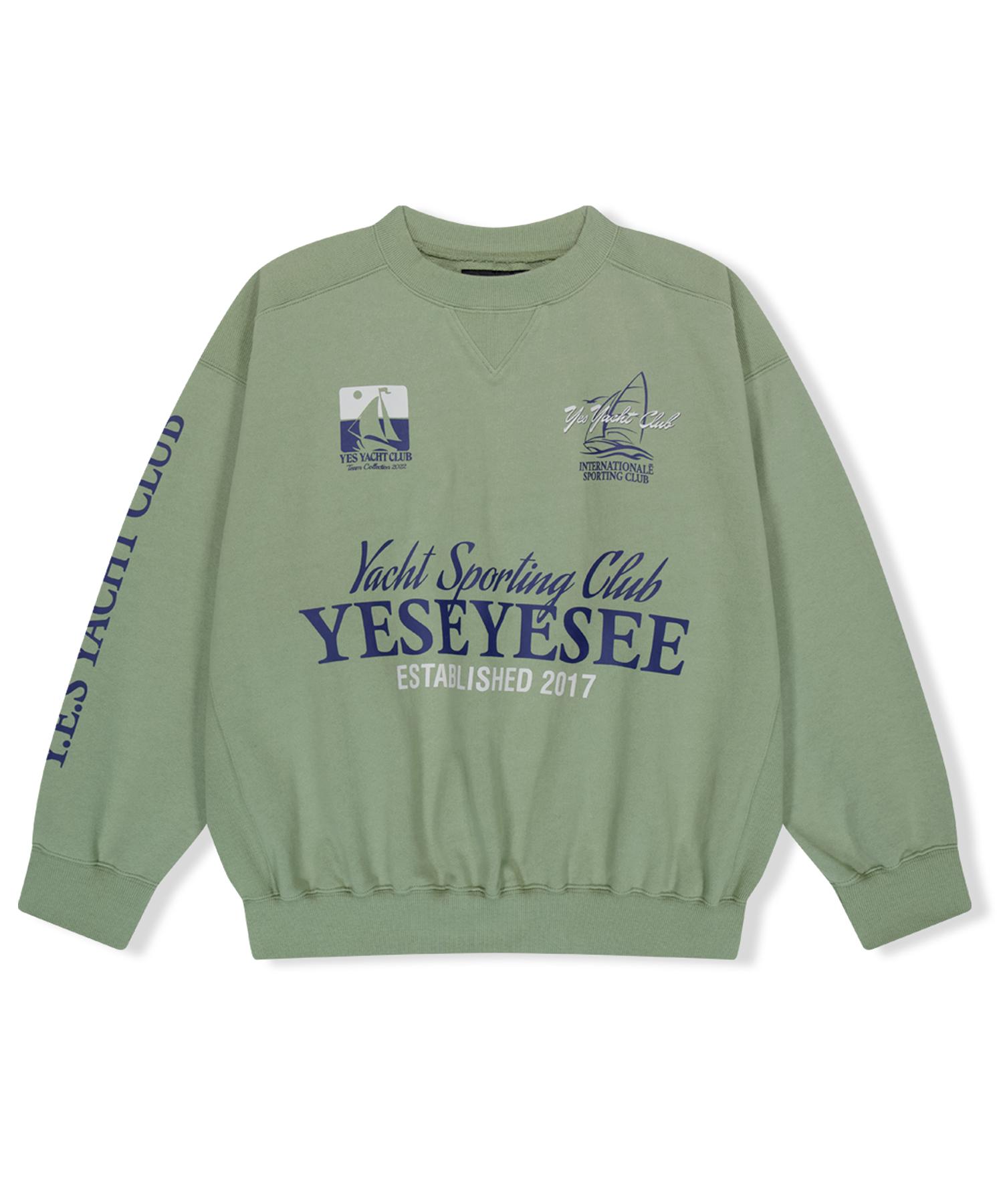 Да Ic Y.E.S Толстовка для яхты Шалфейно-зеленая S