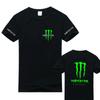 Zomer T-shirt voor Heren 100% Katoen – Kawasaki Motorfiets Grafische Print – Streetwear/Hip-Hop/Y2K Stijl – Losse Pasvorm Ronde Hals Top