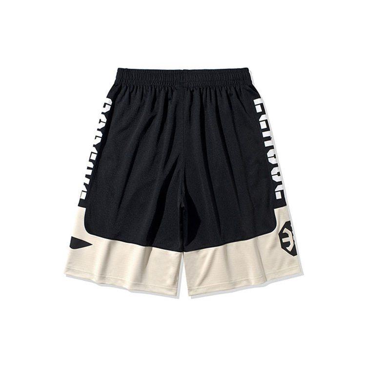 Li Ning Basketball Collection Casual Shorts Men's New Standard Black Light Antique Yellow AAPQ007-7