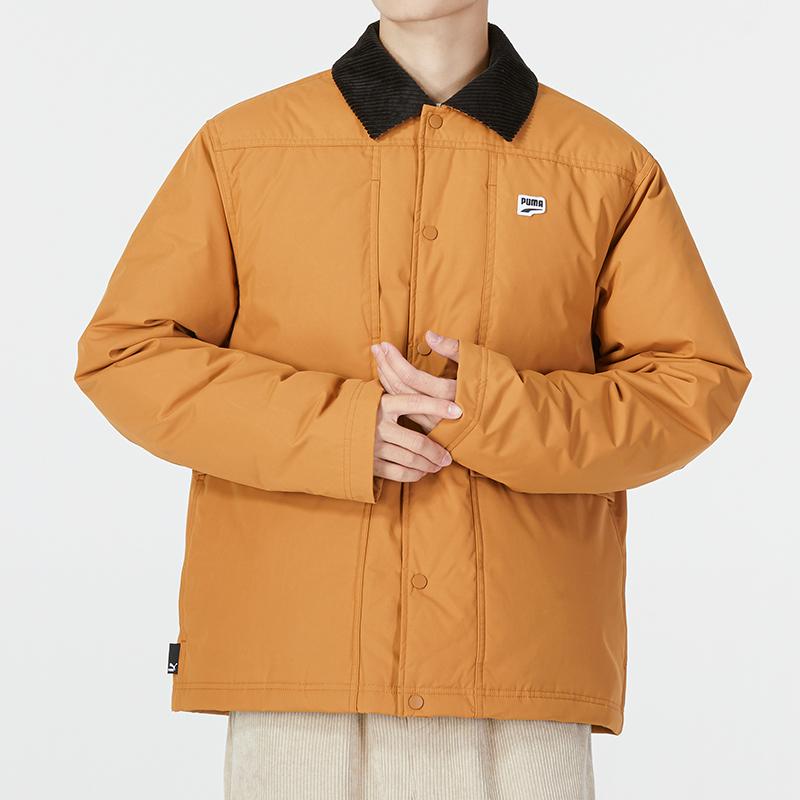 Puma Downtown Down Jacket Men Outerwear Yellow 537868-74