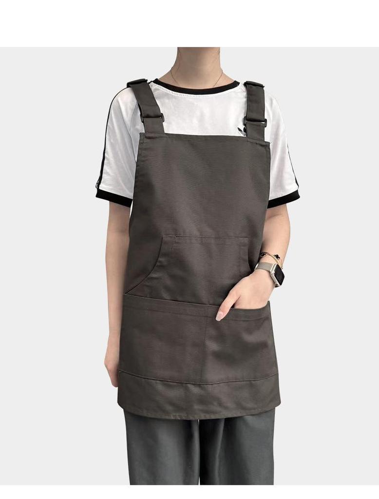 Custom Logo Waterproof Canvas Apron for Kitchen, Coffee, Pet, and Barber Shops