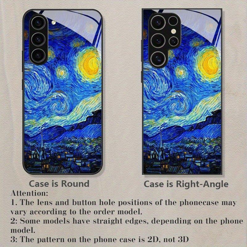 The Rural Tempered Glass Phone Case Under Starry Night Is Suitable for Samsung Galaxy S26 S25 S24 S22 S21 S20 FE/Ultra/Plus