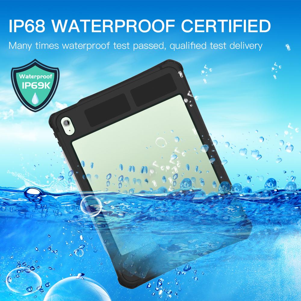 SHELLBOX For iPad Air 11 (2025)/(2024) Case IP68 Waterproof Dustproof Shockproof Built-In Screen Protector