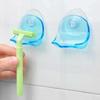 New Shower Razor Stand Shaver Holder Toothbrush Holder Bathroom Wall Convenient Suction Cup Hook Shaver Bathroom Plastic