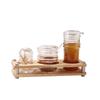 ZLIII Acrylic Condiment Set with Wood Base