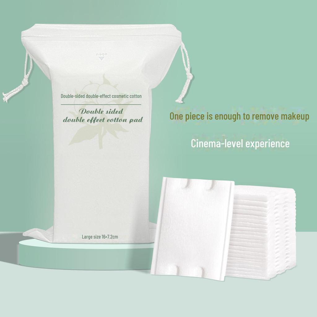 Thick Makeup Removal Cotton Pads - Beauty Salon, Cosmetic Use, Transparent Packaging, Tattoo-Safe.