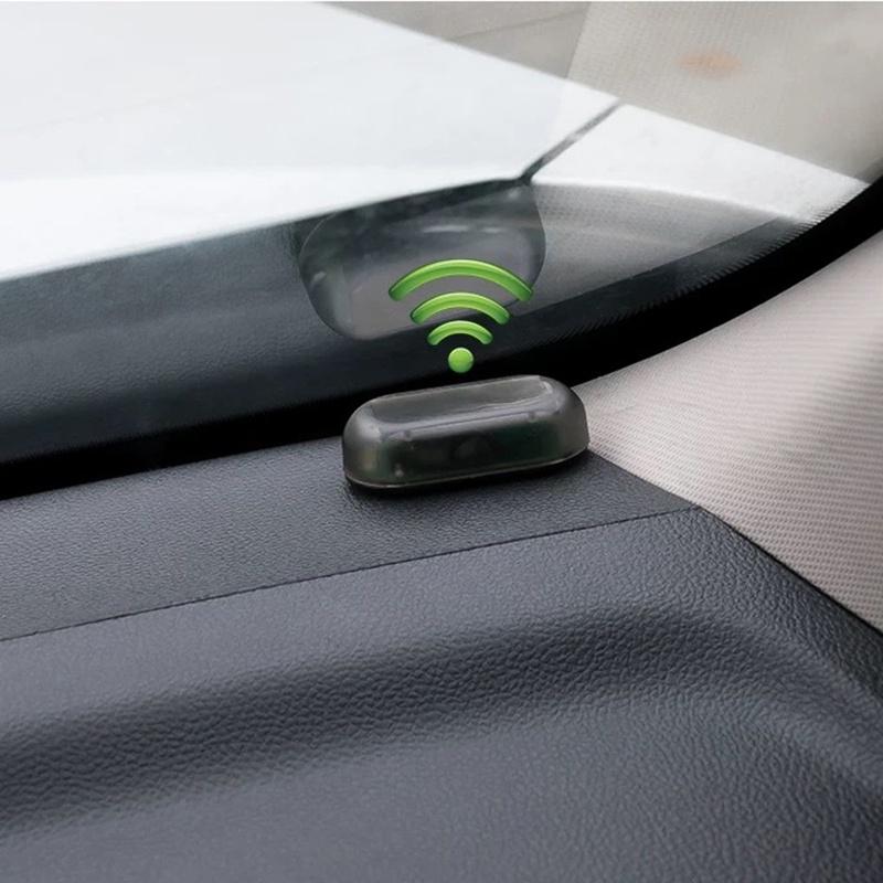 Car Fake Security Light Solar Powered Simulated Dummy Alarm Wireless Warning Anti-Theft Caution Lamp LED Flashing Imitation