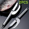 2PCS Stainless Steel Fish Scaler Tool, Portable Fish Gut Remover, Multifunctional Kitchen Seafood Processing and Cooking Utensil