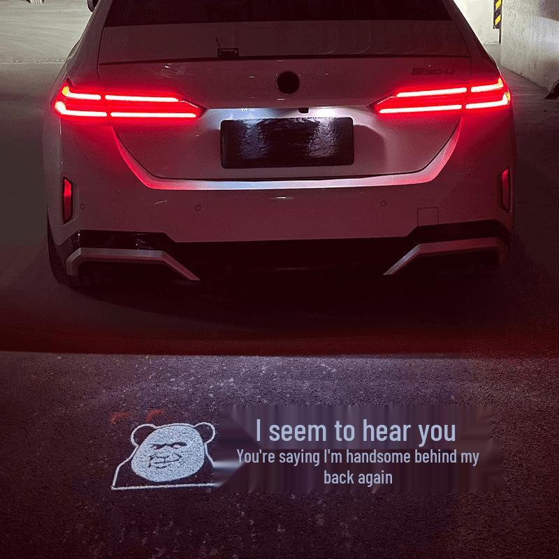 BMW Series Trunk Projection Lamp: License Plate & Ambient Light for 1/3/4/5, X1/X3/X5, M3/M4.