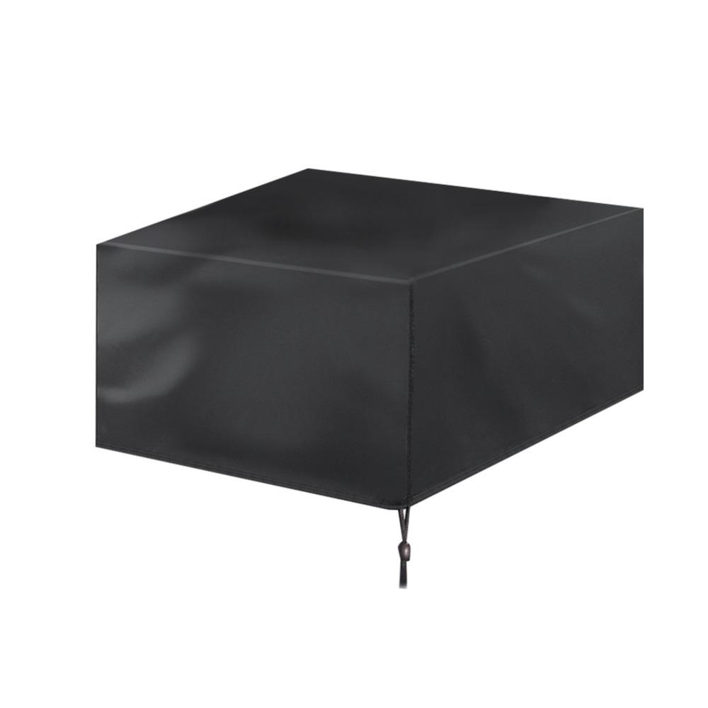 Oxford Cloth Outdoor Table Cover Waterproof Dust-Proof Patio Furniture Covers Black Heavy Duty