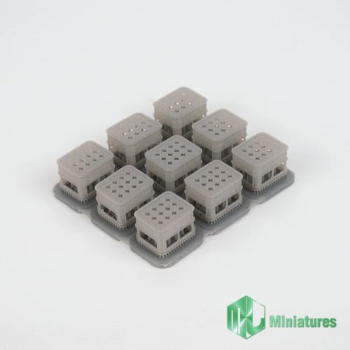 MJ Miniatures 1/35 Diorama Accessory Resin Bottle Case (9 pieces) Resin Kit MJEZ35022