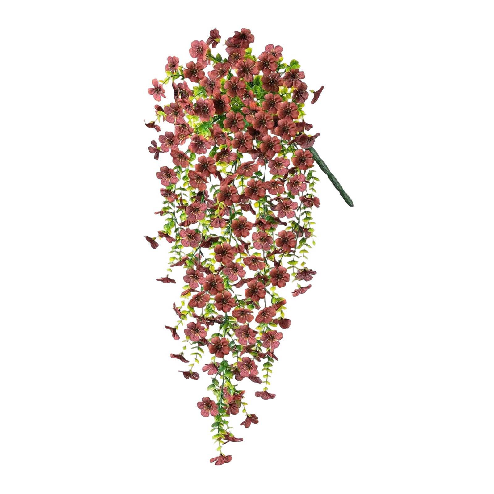 

Искусственные цветы для улицы, осенние, имитация зеленых растений для кашпо на крыльце, украшение на День благодарения - искусственные растения для сада, камина, входной двери One Size коричневый