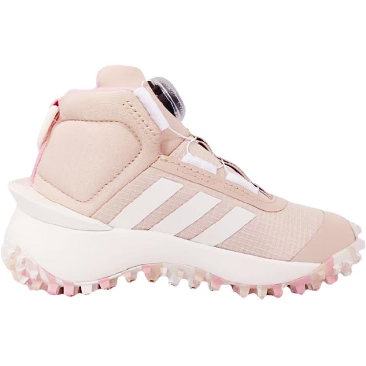 Adidas Fortatrail Comfortable Versatile Non-Slip Durable High-Top Casual Shoes Kids Casual Shoes Pink IF9261