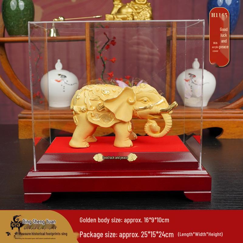 Golden Coin Turtle Wealth Ornament - Housewarming, Wedding Gift, Desktop or Living Room Decoration, Longevity Mascot.