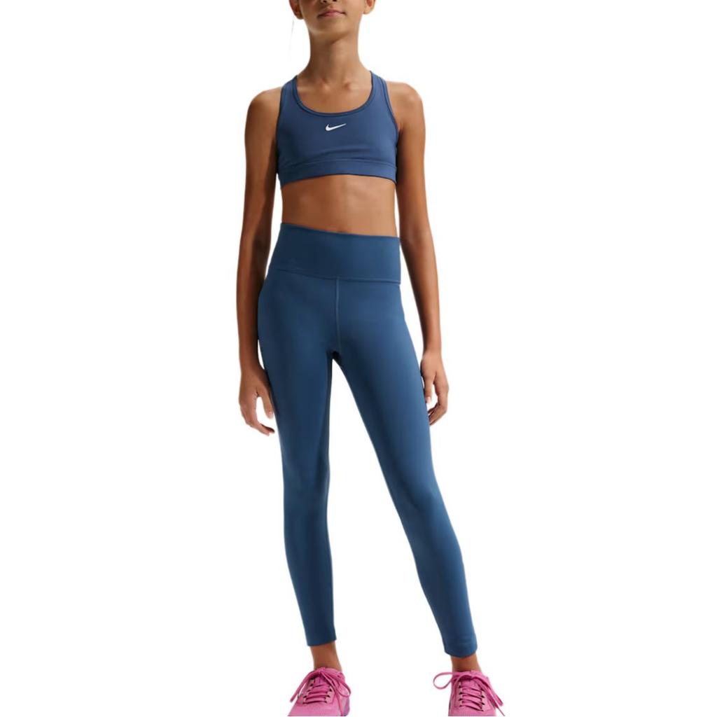 Nike Dri-Fit One High-Waisted Slim Fit Sweat-Wicking Quick-Dry Pants Kids bottoms FZ5605-461