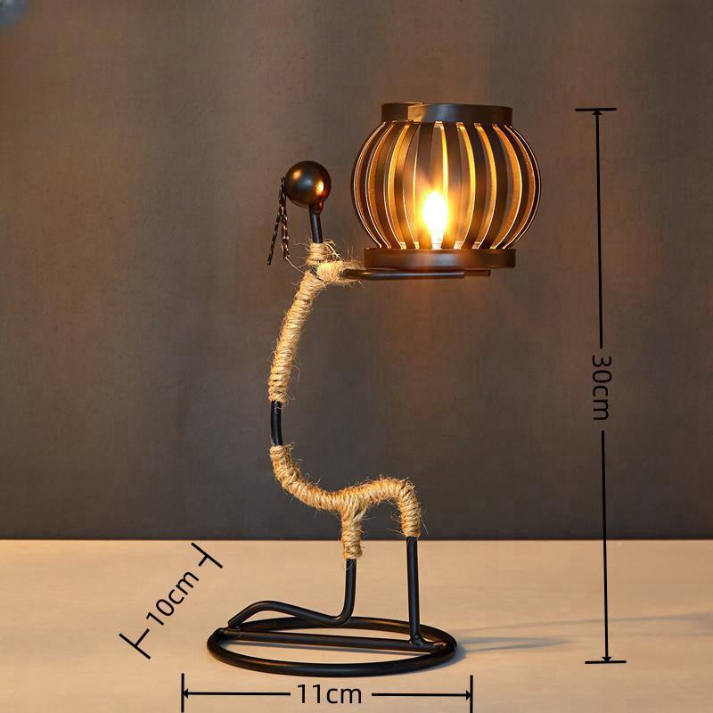 Nordic Metal Candlestick Abstract Character Sculpture Candle Holder Decors Handmade Figurines Home Decoration Art Gifts Hot 2025