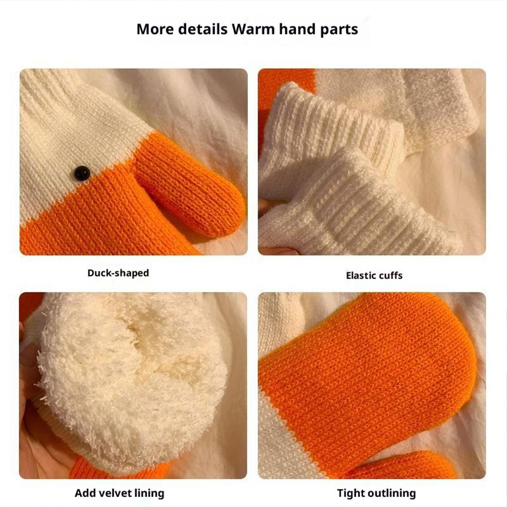 Plush Comfortable And Funny Gloves Big Women Couples Shape Mittens Gloves For Women And Couples Finger Cartoon