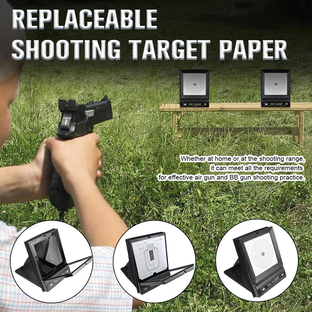 Schießscheiben Enthält 10 Stück Austauschbare Papier Tragbare Zielscheiben für Waffen Gewehrfalle Zielscheibe für Airsoft Luftdruckgewehr Luftgewehr BB-Gun