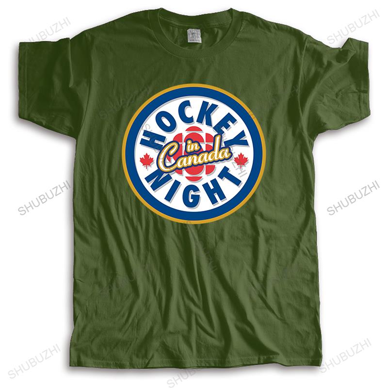 Male streetwear T-shirt Cotton T shirt Men Crew Neck Tops Best Tragically Hip Hockey Night In Canada Bigger Size Homme T-shirt