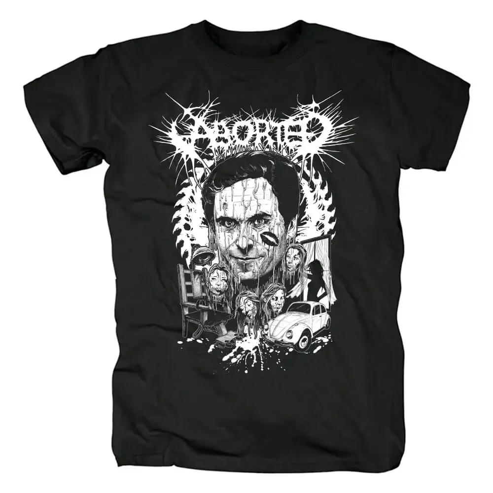 Men Women Short Sleeve High Quality Aborted Grindcore T Shirt  Vintage Metal Punk Rock Band Cotton T-shirt Y2k Tops Streetwear