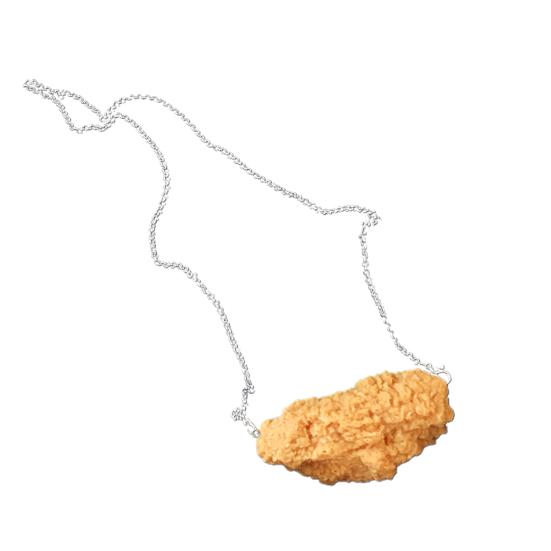 

Куриная подвеска Креативный декоративный вид Желтый Забавный Ручная работа Имитация еды Куриная ножка Подходит к одежде