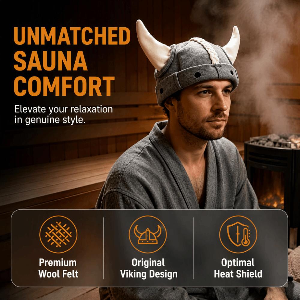 Funny Viking Horn Sauna Hat Halloween Cosplay Horn Helmet Cosplay Costume Prop