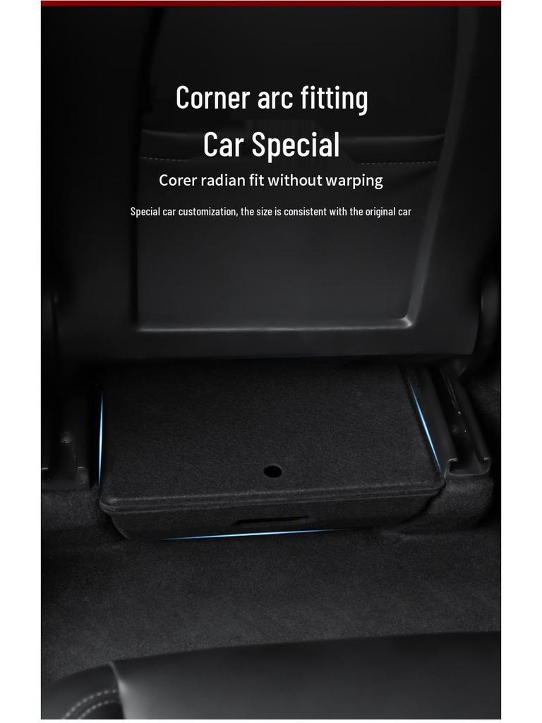 Fits Refreshed Tesla Model Y/3 Under-Seat Storage Box and Rear Trunk Side Storage Boxes
