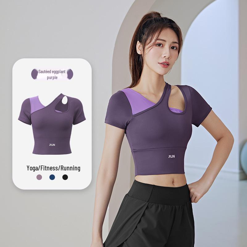 

Юбка для йоги Juyitang персикового цвета с открытыми плечами и накладкой на грудь для женщин S