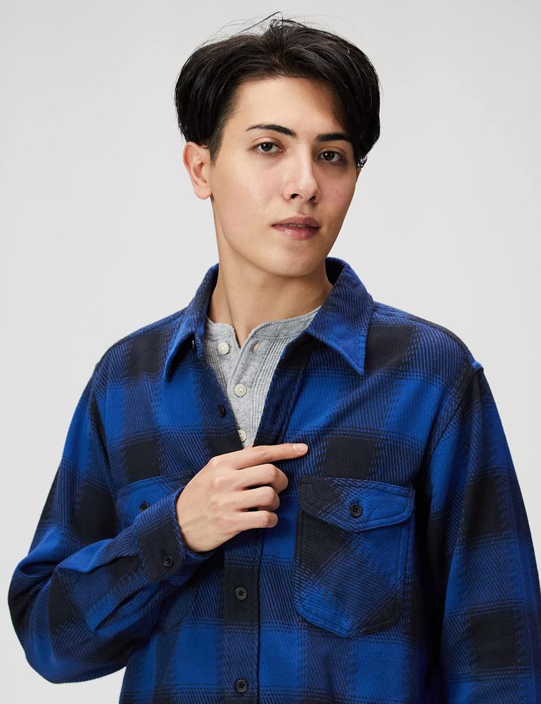 Lee Official Work Check Size Size Men's Shirt, Pattern, 3, S, LM7233-142