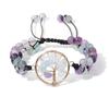 Natural Crystal Double-Layer Tree of Life Bracelet