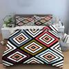 Geometric Diamond Pattern Set Bedding Duvet Cover Set  (1*Duvet Cover 2*Pillowcases, without duvet insert)