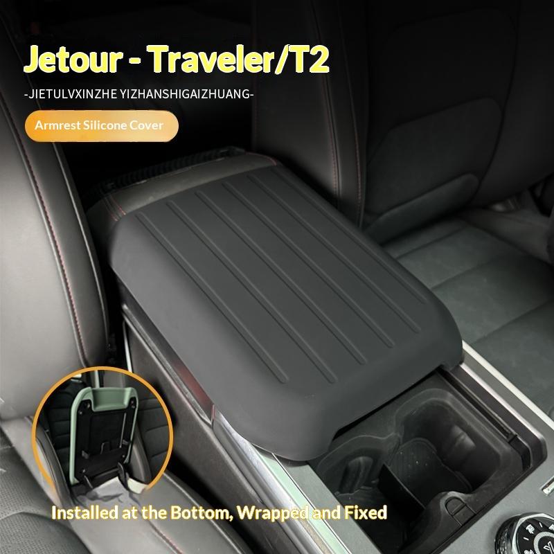 Fit For Jetour Traveler Shanhai T2 Car Armrest Box Cover Protective Pad Central Control Armrest Silicone Protection Cover MatGood product