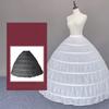 Elastic Wedding Hoop Skirt 6 Steel Hoops Full Bells Crinoline Underskirt For Bridal Party Dress Formal Dress Pettiskirt