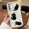 Phone Case: 2D Flat Samsung Galaxy A34 A35 M05 M06 S20 S22 S21 FE Plus 5G Protective Case, Three Little Black Cats, Perfect Christmas and Halloween Ho