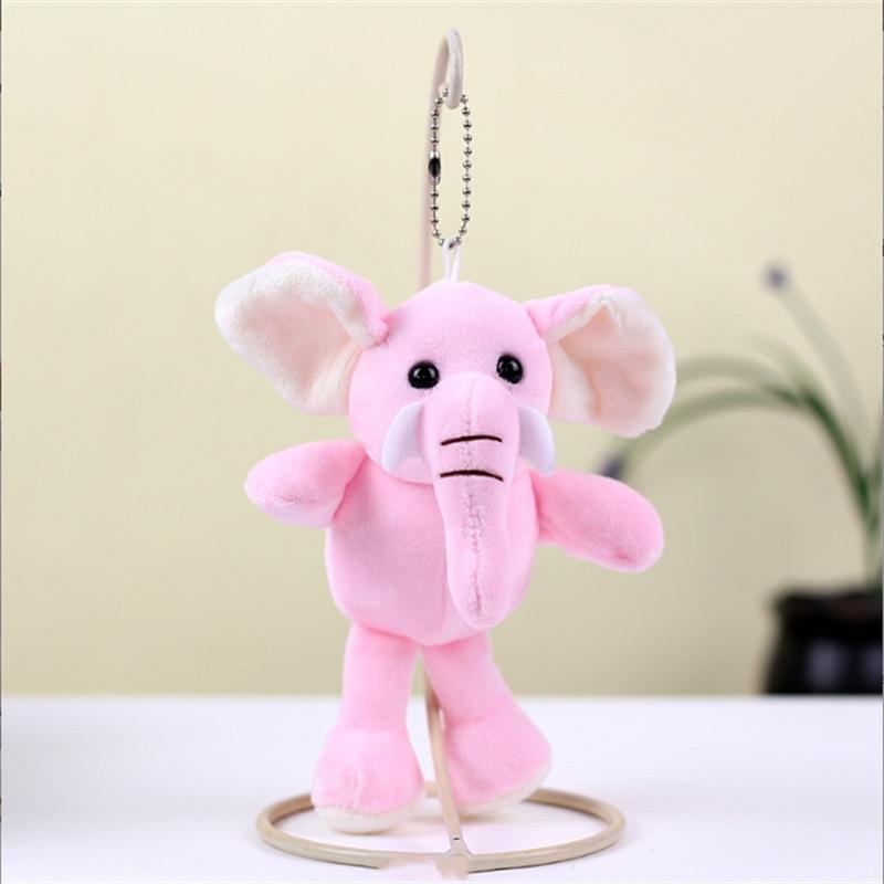 15Cm Optional Forest Animal  Plush Toy Small Grab Machine Doll Long-Legged Elephant Pendant Children's Small Gift