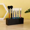 Makeup Brush Holder Organizer Silicone Ventilate Air Drying Rack Horizontal Box Full Size Eyeliner Paint Pen Upright Container