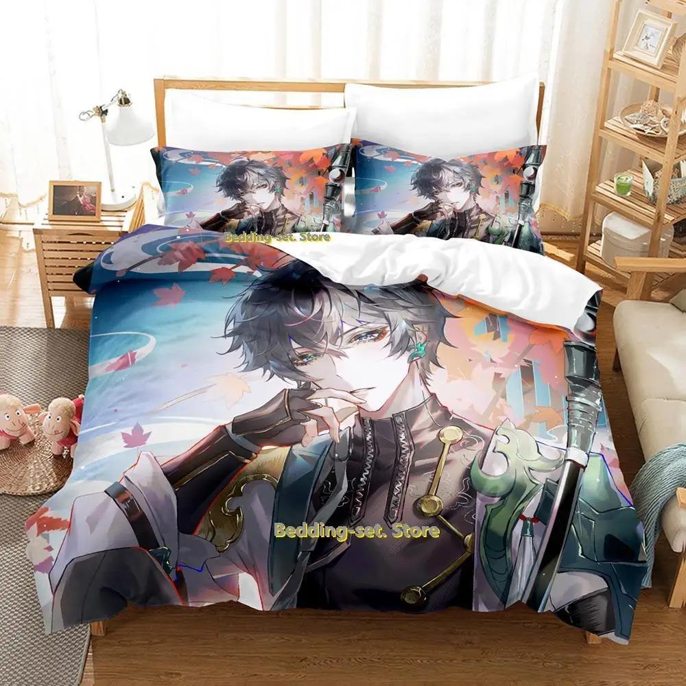 Honkai Star Rail Bedding Set Single Twin Full Queen King Size Bed Set Adult Kid Bedroom Duvetcover Sets Anime Parure De Lit Bed
