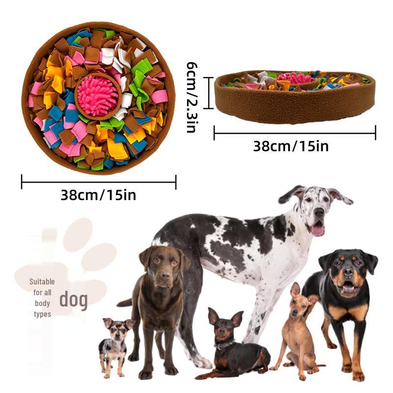 Hund & Katze Puzzle Schnüffelmatte Slow Feeder: Dekompressionsnapf für kleine, mittlere und große Haustiere