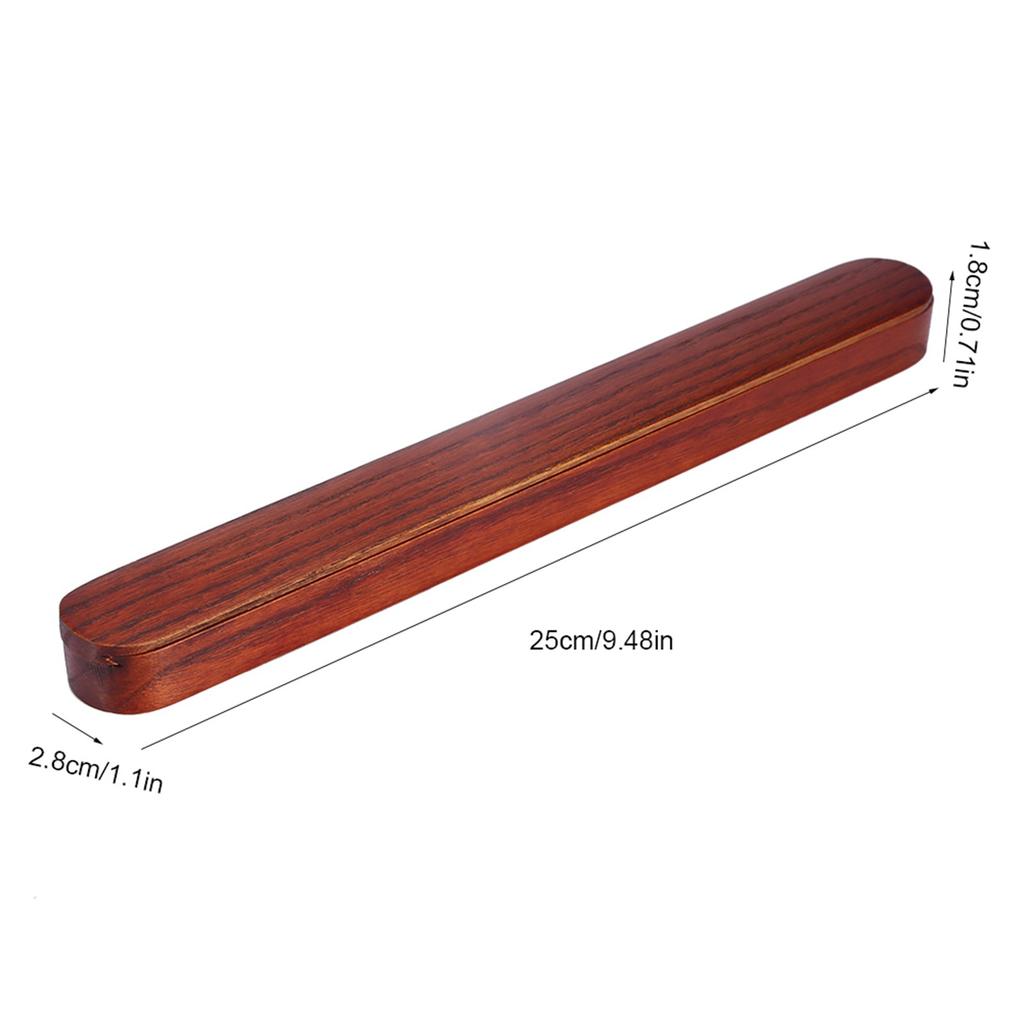 Portable Wooden Chopsticks with Pull Out Wood Color Chopsticks Box Case Tableware Dinnerware