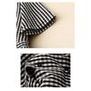 Summer women's cotton and linen plaid dress