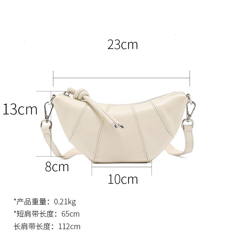 Women's bag shoulder bag new leather women's bag croissant bag fashion versatile messenger bag women