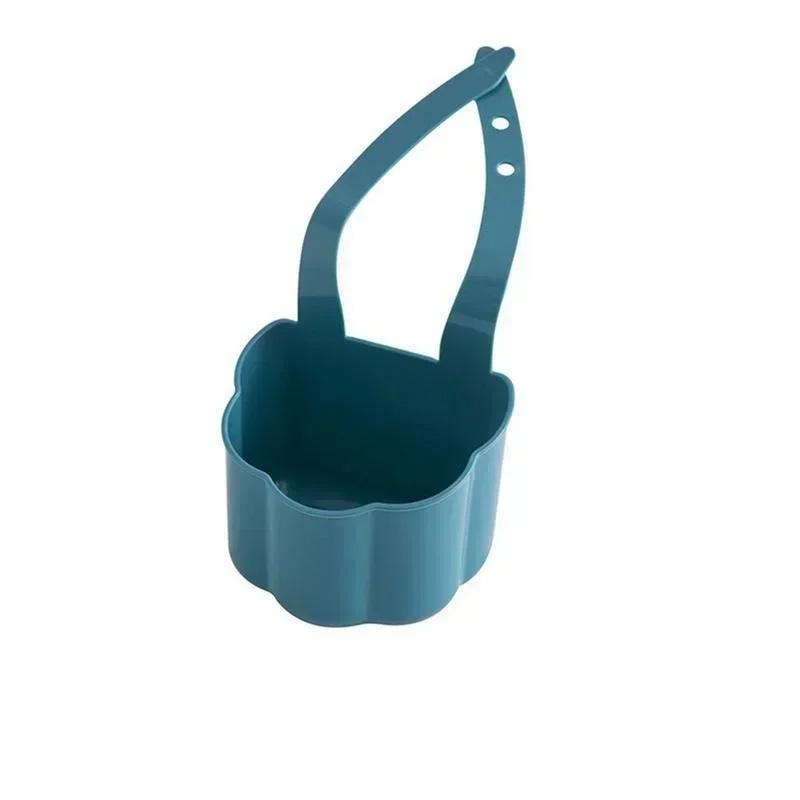 

Корзина для слива кухонной раковины Держатель для мыла и губки для ванной Подвесная корзина для хранения Кухонные принадлежности Держатель для кухонной раковины синий