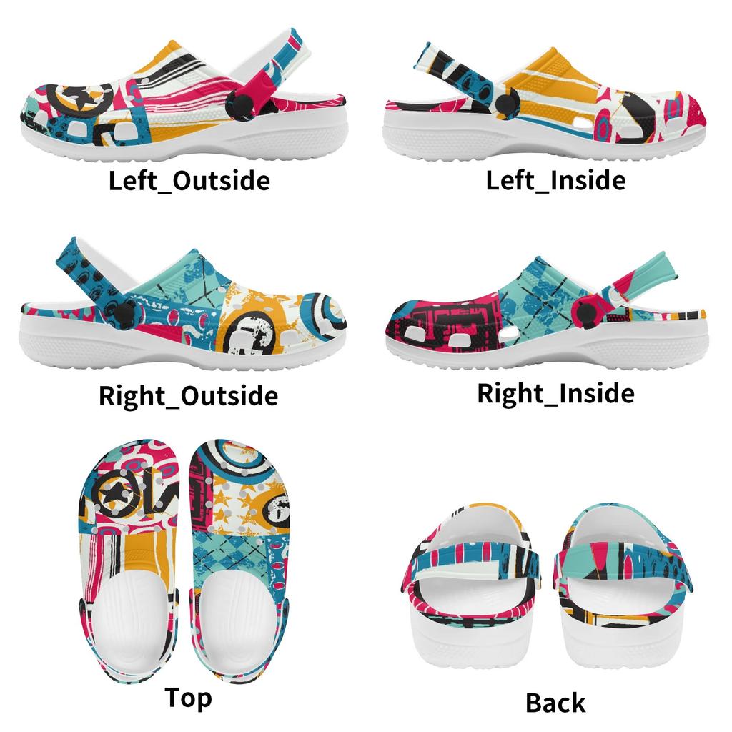 Colorful EVA Clogs Women Men Lightweight Breathable Slip On Garden Shoes Summer Beach Pool Bathroom Home Wear Pool Shower Use
