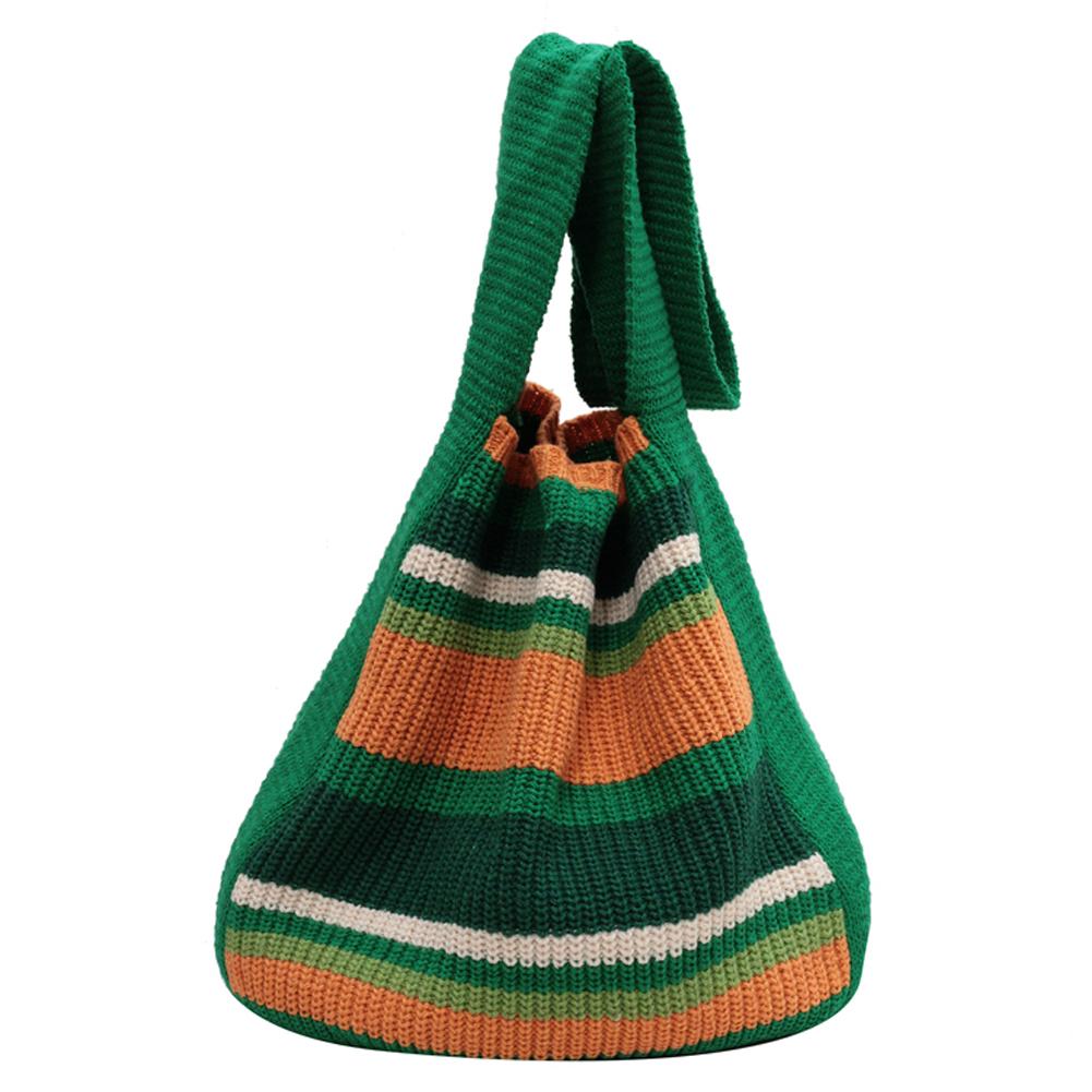 

Lady Knitting & Canvas Gypsy Boho Chic Aztec Tote Bag Women Ethnic Sling Crossbody Shoulder Purse Hippie Bag for Work Travel